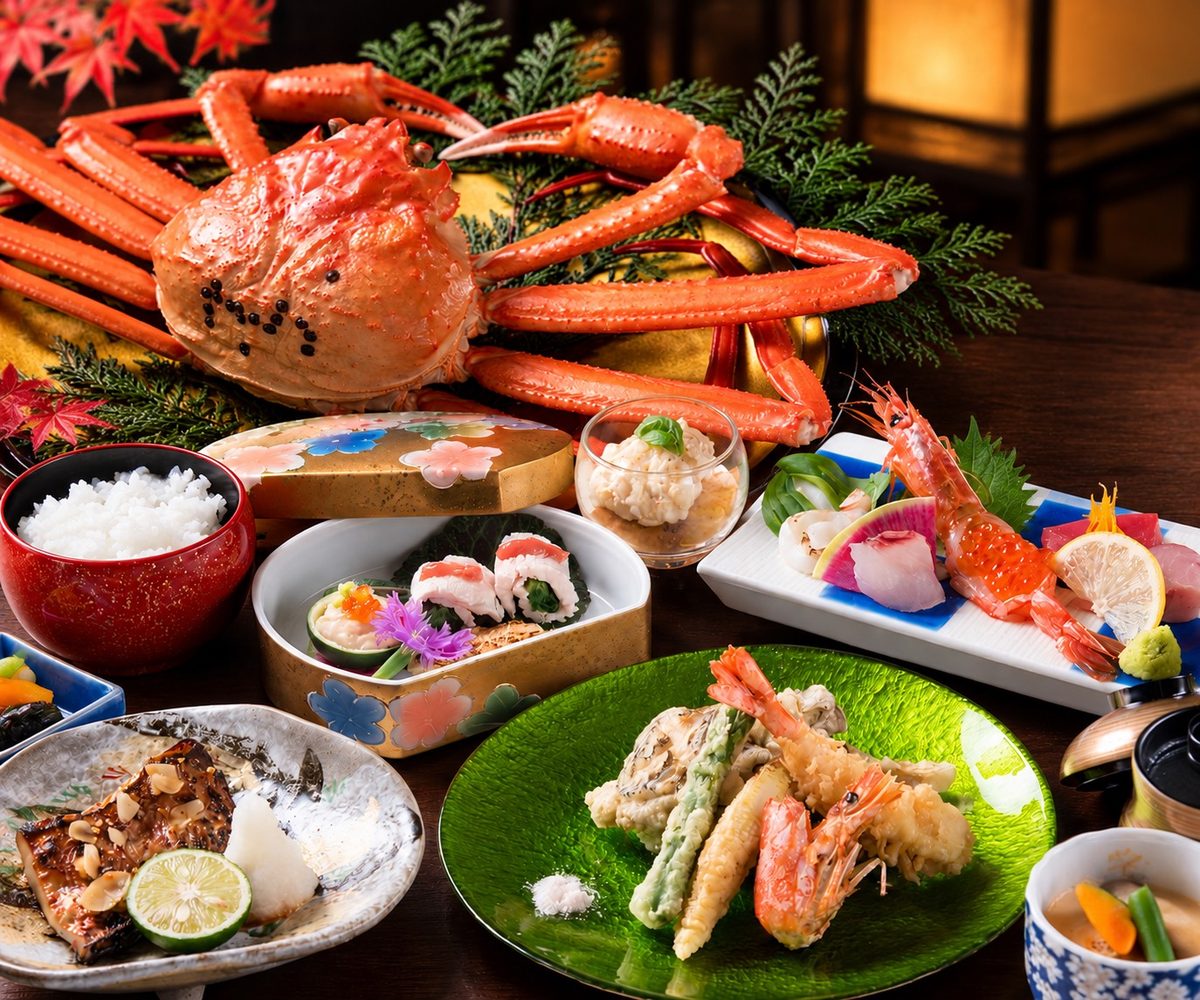 Echizen Beni-zuwai Crab & Fukui Delicacies Course
